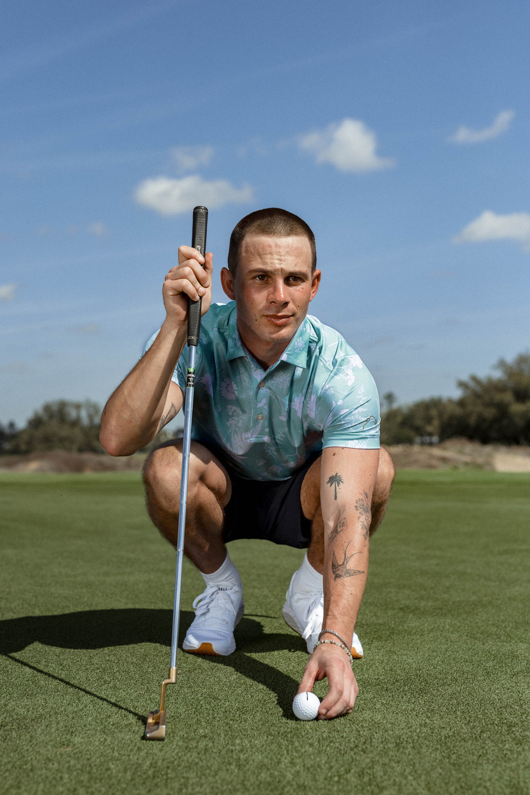 Sunlit Polo - Cyan