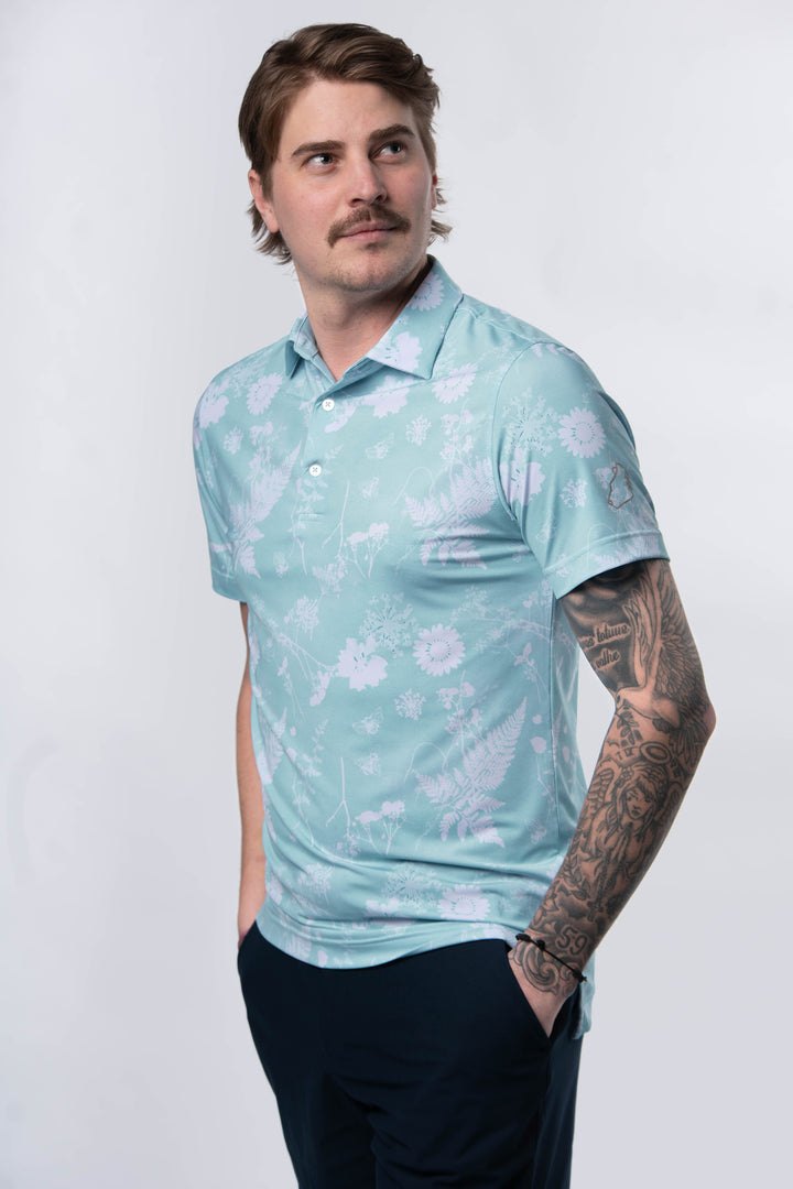Sunlit Polo - Cyan