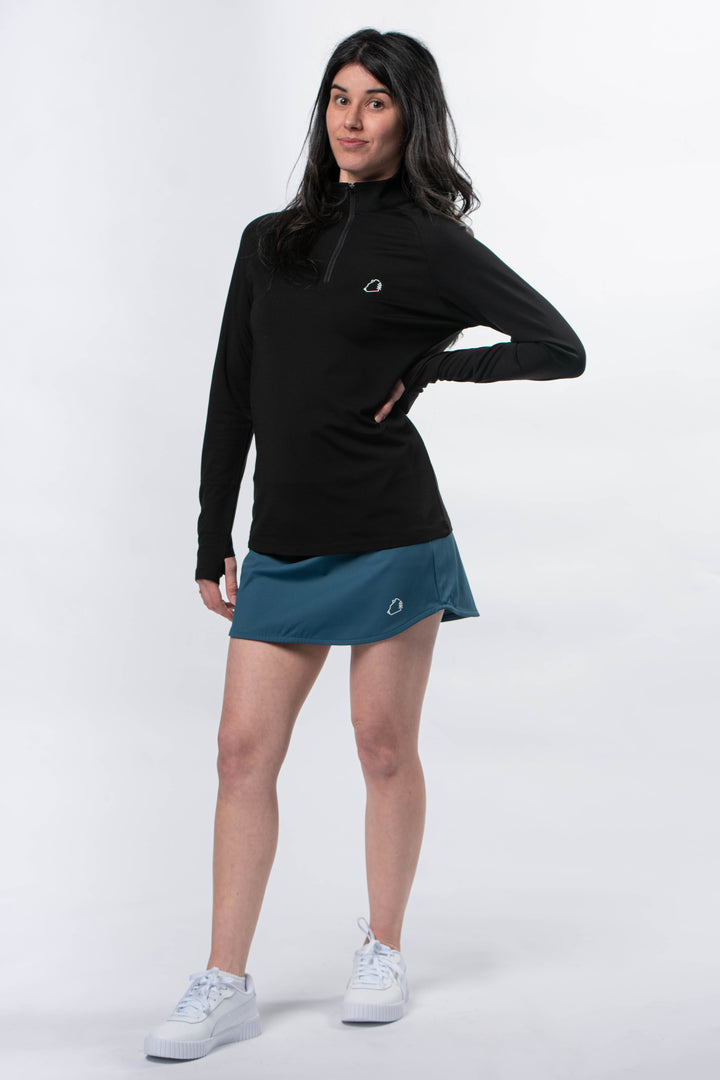 Solstice 1/4 Zip - Onyx
