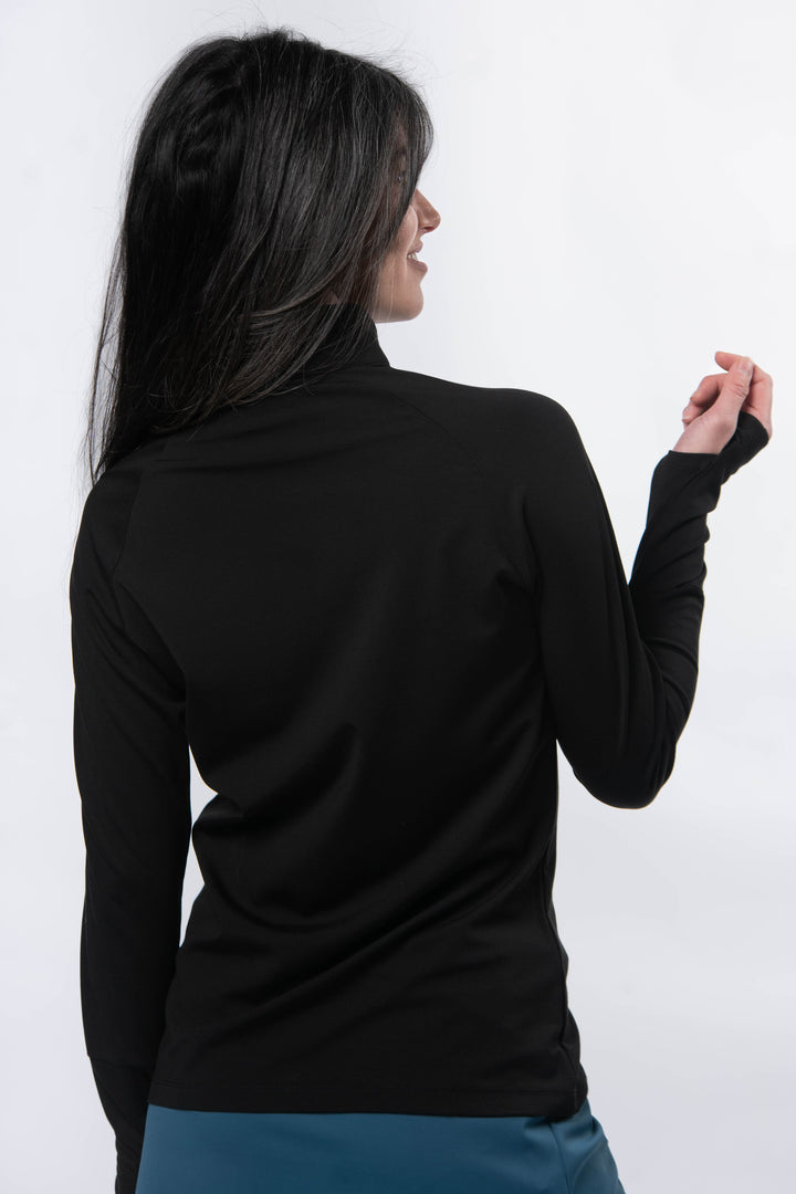 Solstice 1/4 Zip - Onyx