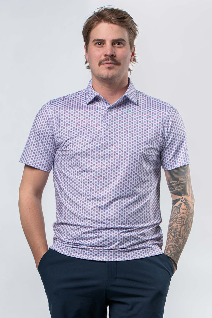 【STONE 】2000s Unique Polo Shirt OXKNIT Men's Knit Retro Polo Shirts, 1960s Mod Style Collar