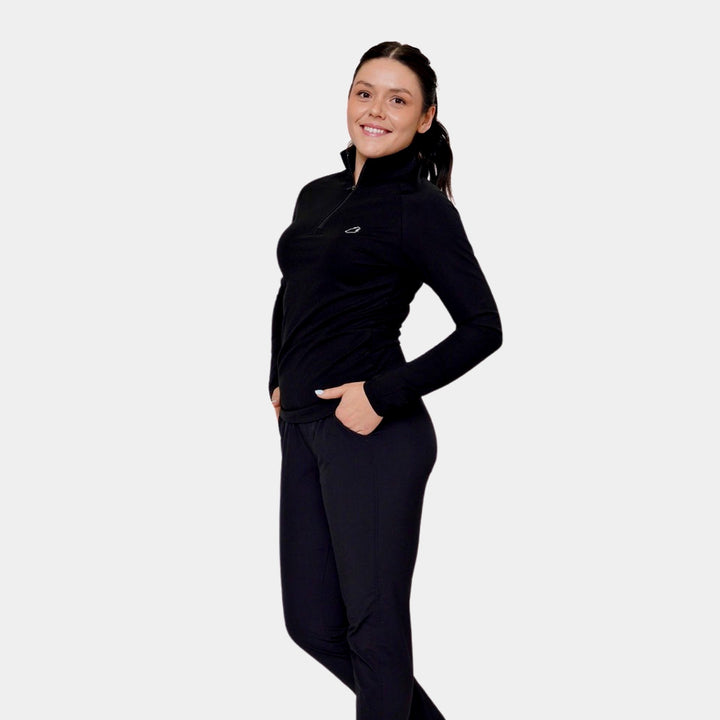 Solstice 1/4 Zip - Onyx